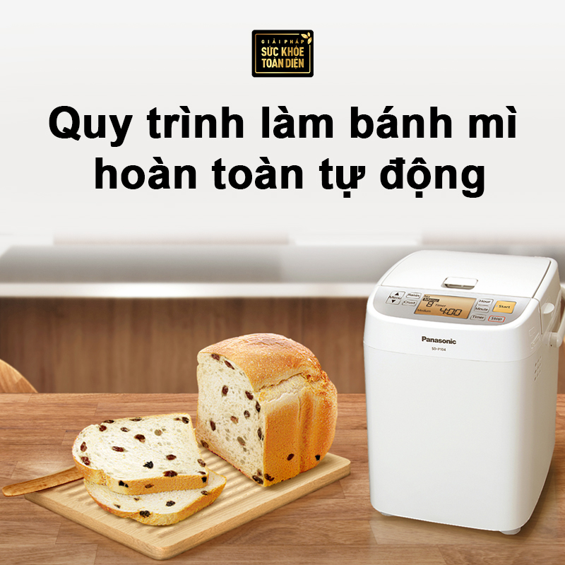[0% Installment Payment]Panasonic Sd-P104Wra Automatic Bread Maker with 13 Automatic Menus - Genuine Product