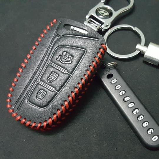 Bao da chìa khóa Hyundai Santafe