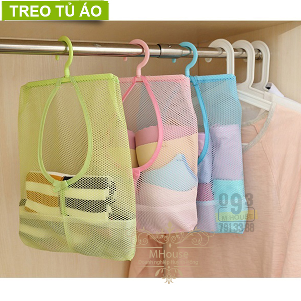 Túi Treo Đựng Đồ Túi Lưới Đựng Đồ Lót Có Móc