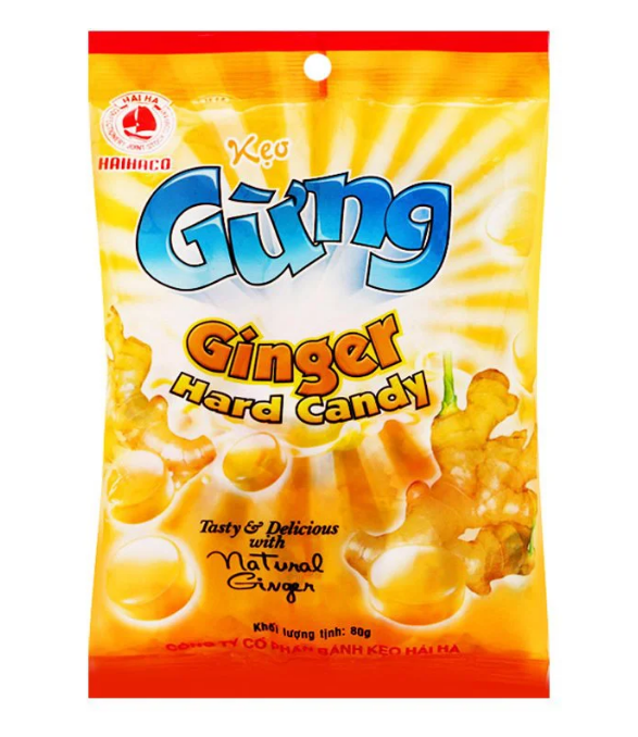 Kẹo Cứng Hương Gừng Hải Hà (Gói 80g)