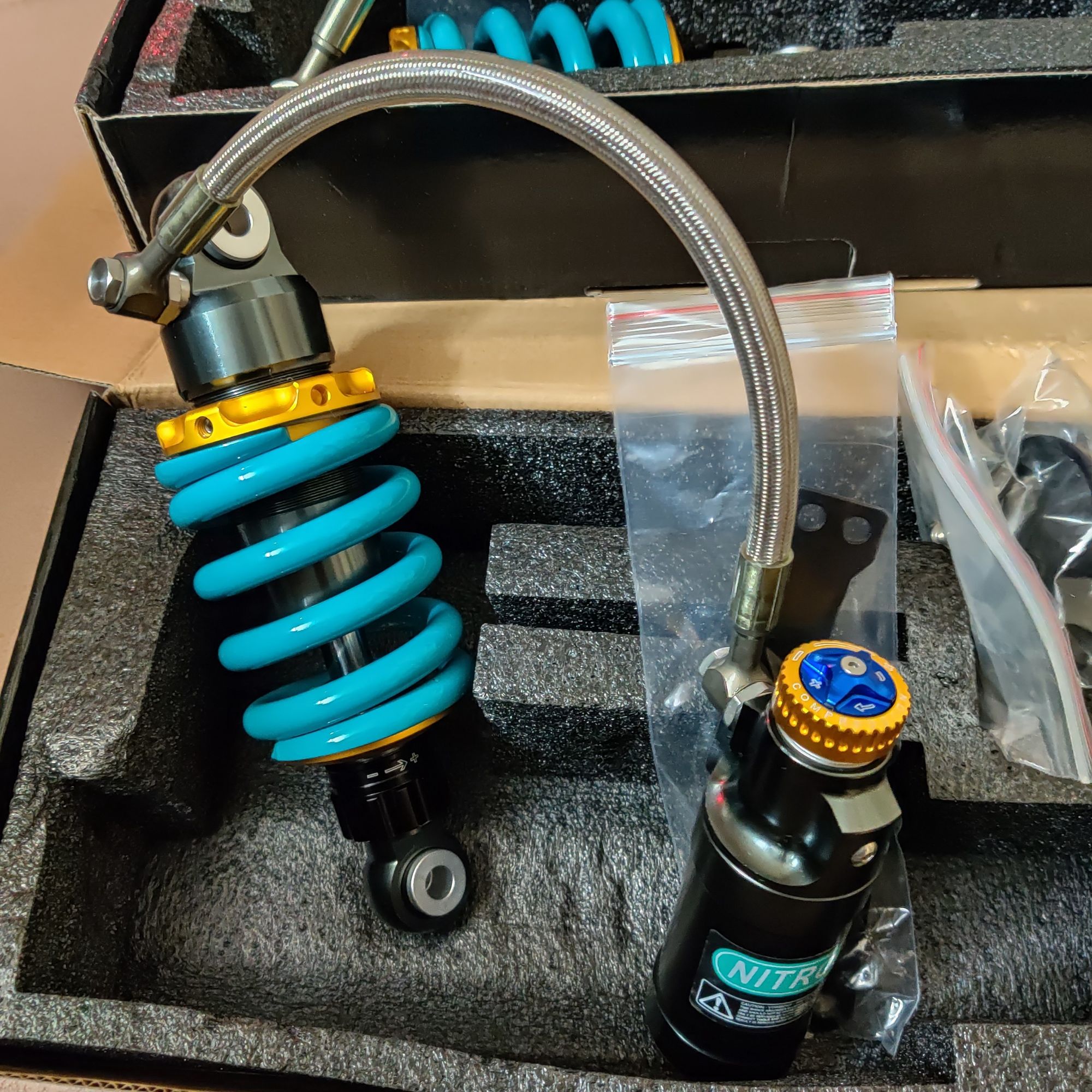 [HCM]phuộc ex nhỏ ex150 ex135 nitron ohlins xoay 360 ( mẫu 2021)