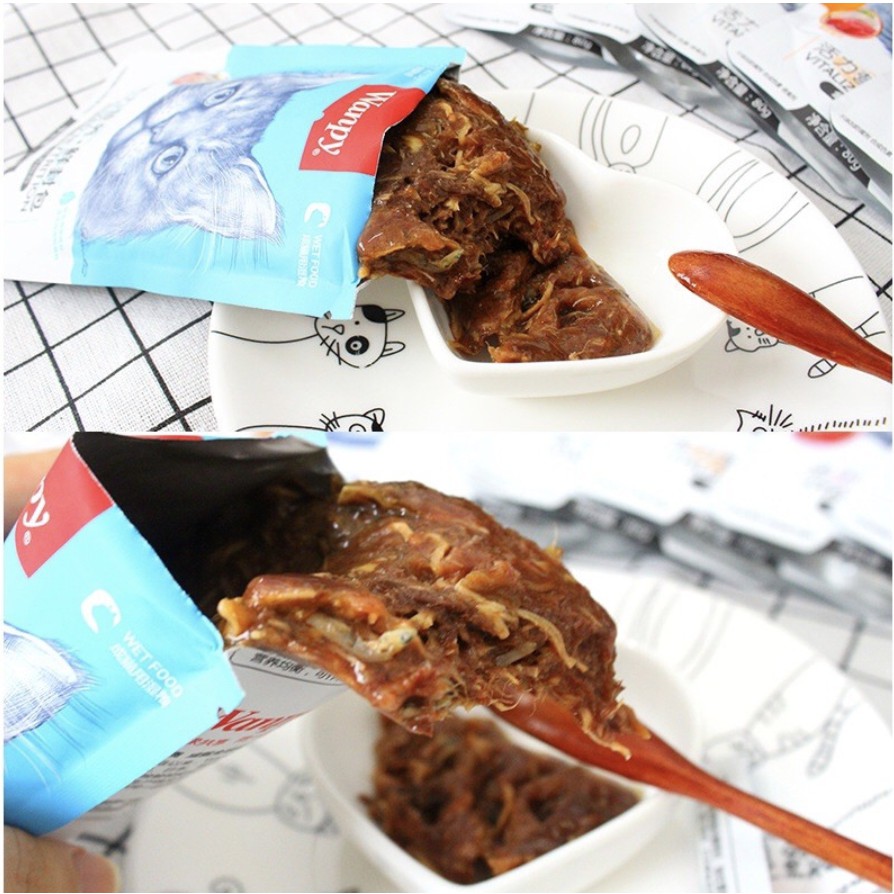 Pate Wanpy Thức ăn ướt cho mèo gói 80g