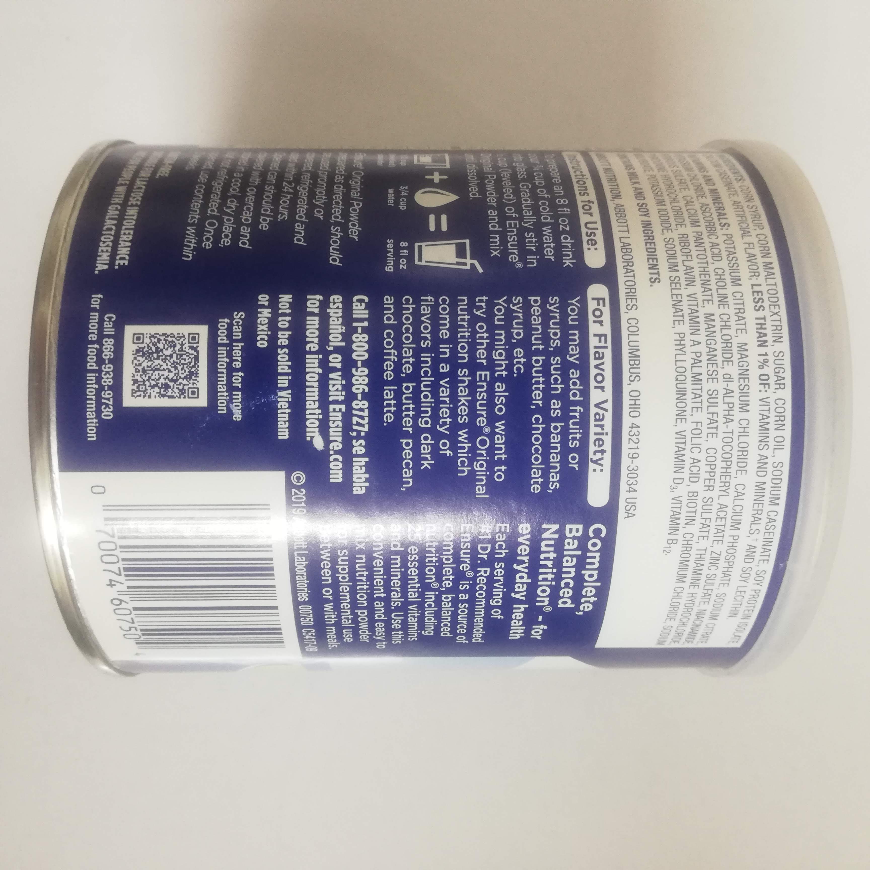Sữa Ensure Mỹ Original 397gr DATE 2025