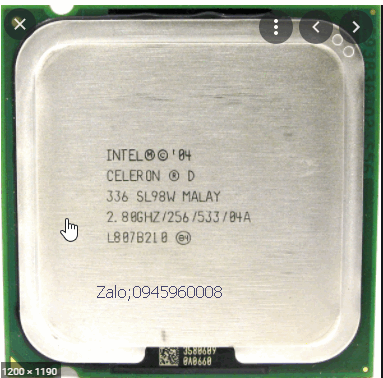 Bộ xử lý intel® celeron® d 336 256k bộ nhớ đệm, 2,80 ghz, 533 mhz fsb