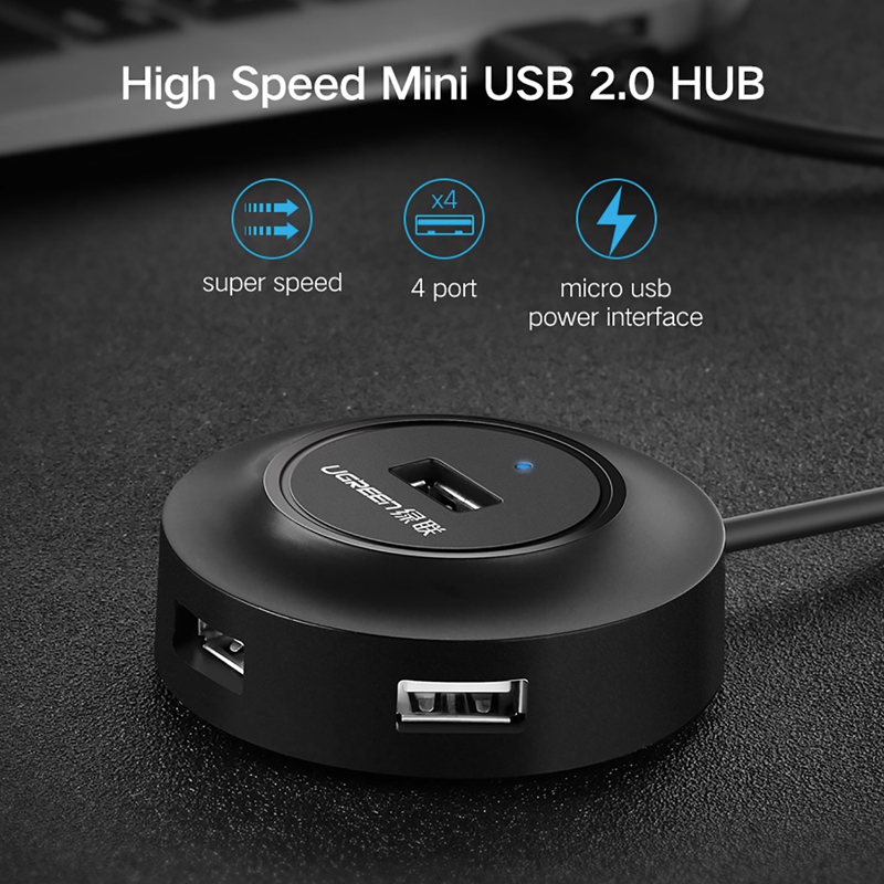 Bộ chia cổng USB 1 ra 4 Ugreen CR106 20277 - Hub chia USB