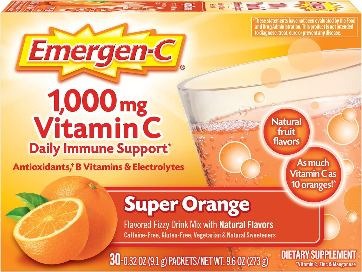 Emergen-c 1000mg vitamin c powder - bột vitamin c hòa tan 1000mg