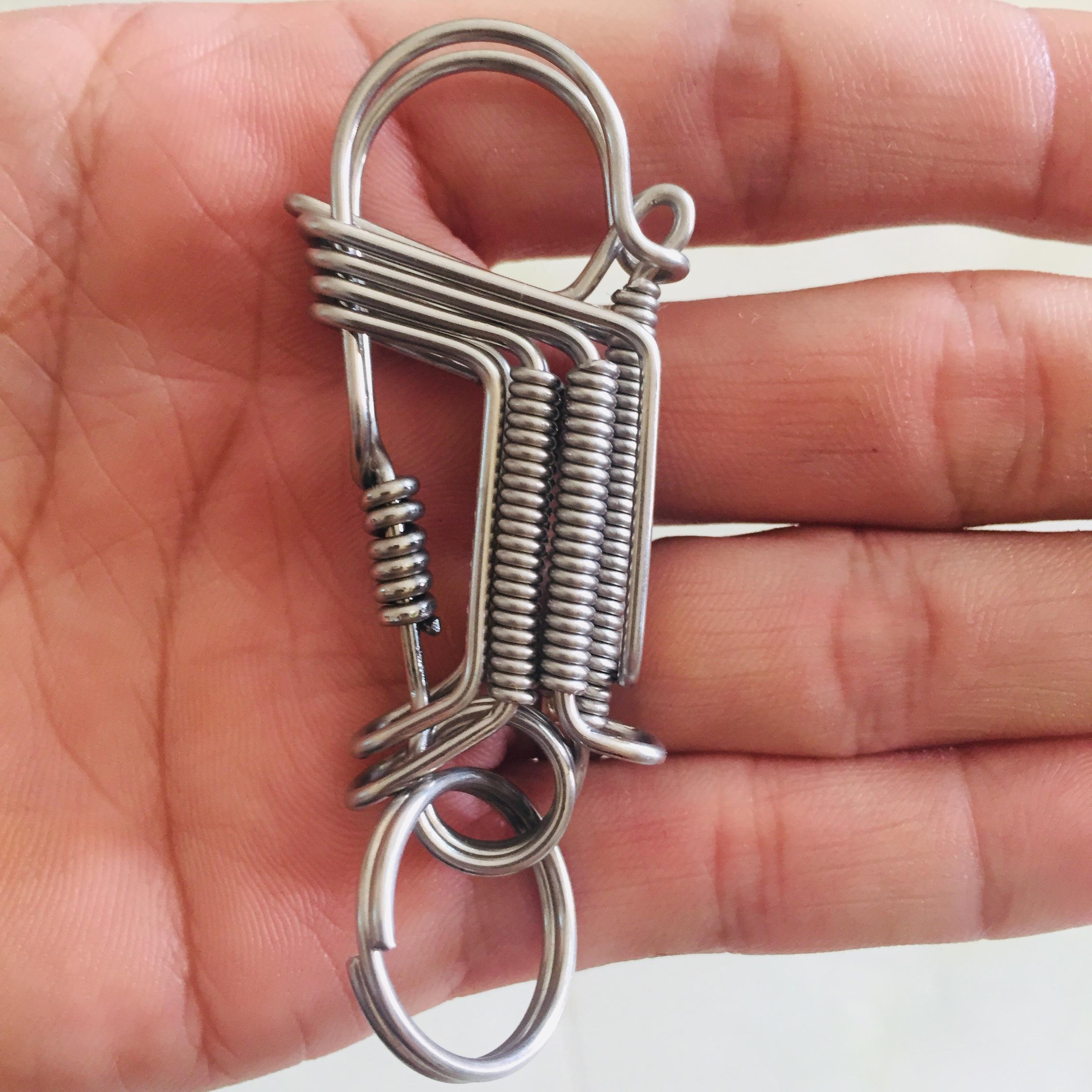 Móc khoá inox hình chim cánh cụt ms 01
