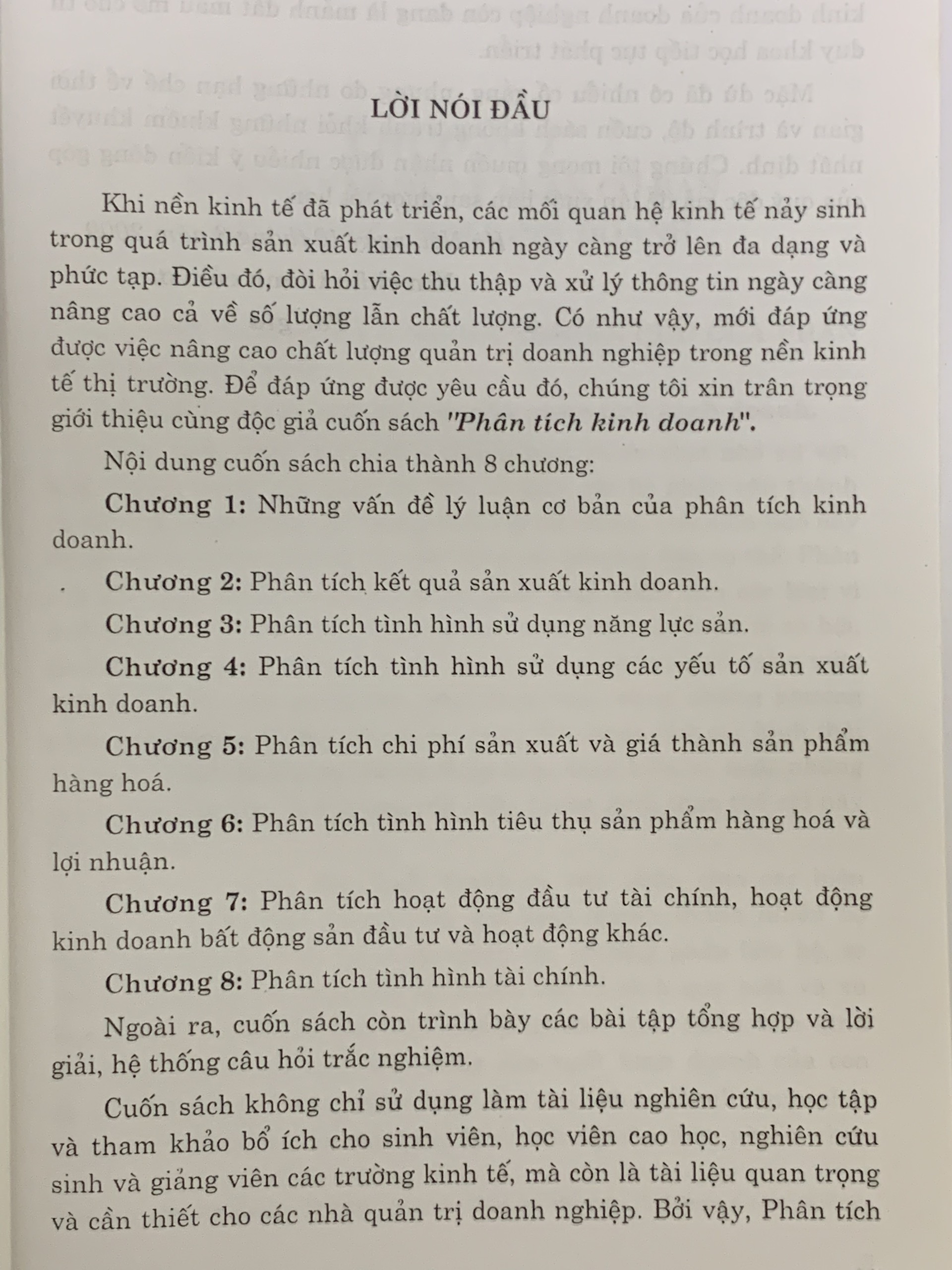 Phân Tích Kinh Doanh Lý Thuyết Và Thực Hành ( Nguyễn Năng Phúc )