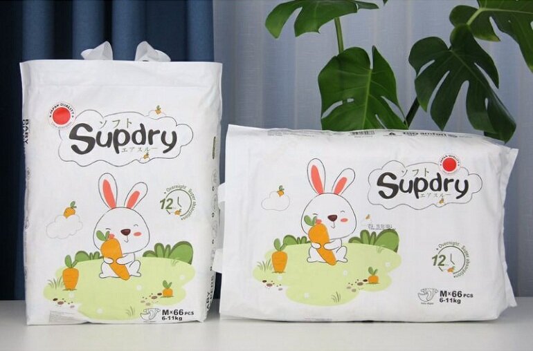 Bỉm supdry trắng, xanh cao câp nội đia trung đủ size