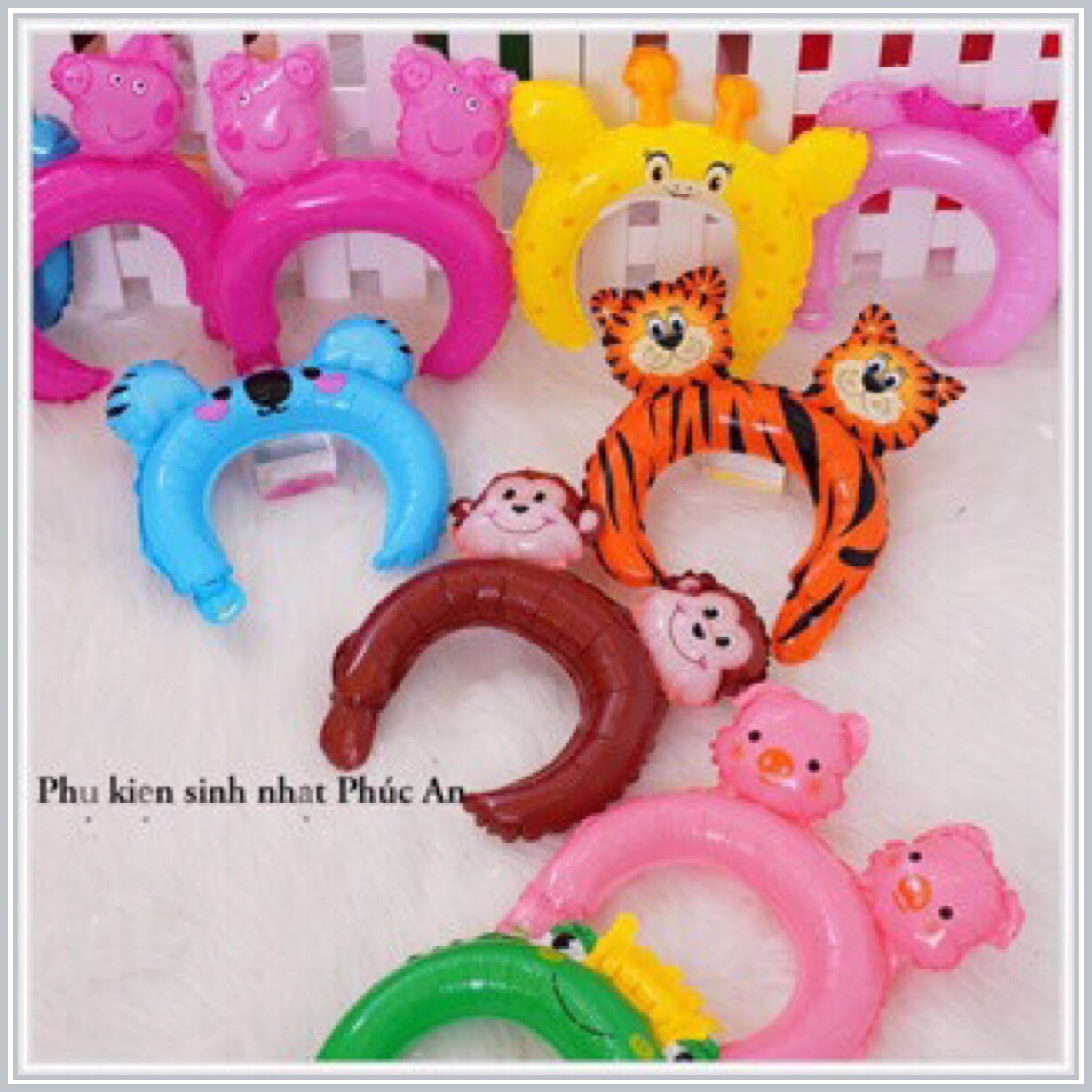Bóng phao cài tóc dễ thương 29cm mừng sinh nhật hpbd