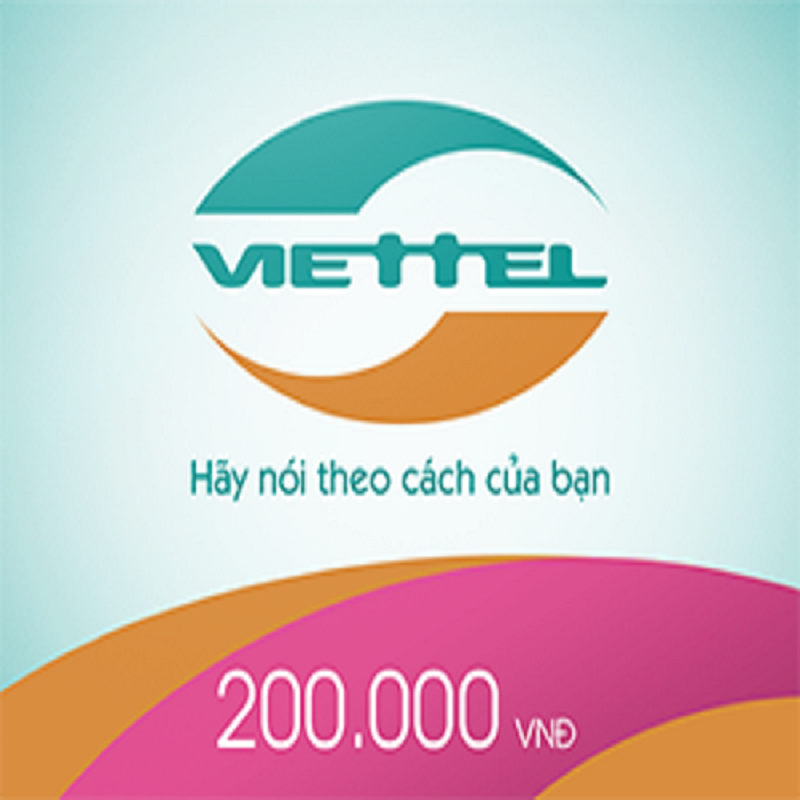 Thẻ Cào Viettel 200.000 VNĐ& PHÍ CHUYỂN