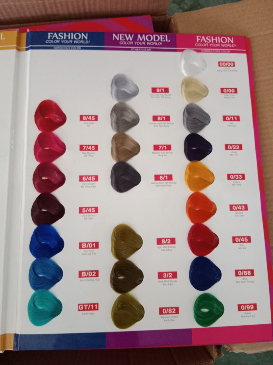 63 Colors Osaka Hair Dye 100ml [Price Above Does Not Include Dyeing Aid and Gloves Are Not Included]