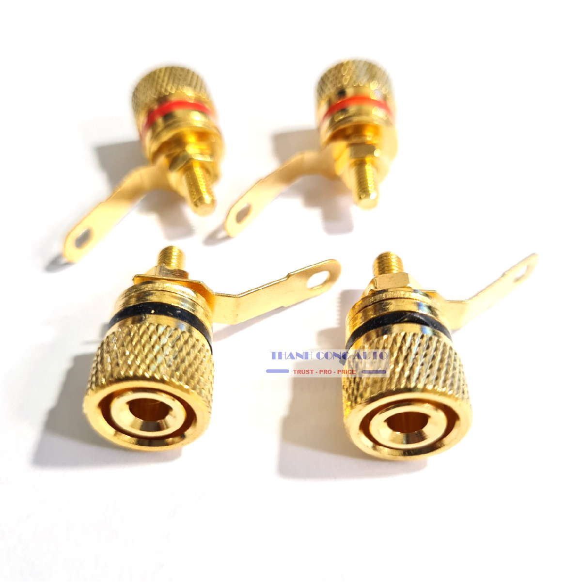 01 Cặp Jack cọc loa bằng đồng mạ vàng cao cấp