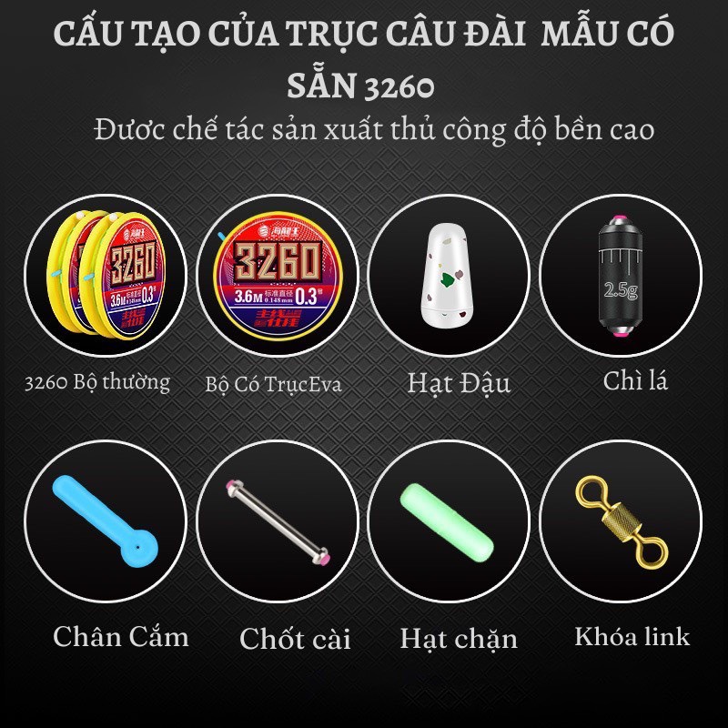 Trục Buộc Sẵn 3260 Cao Cấp - PKT023