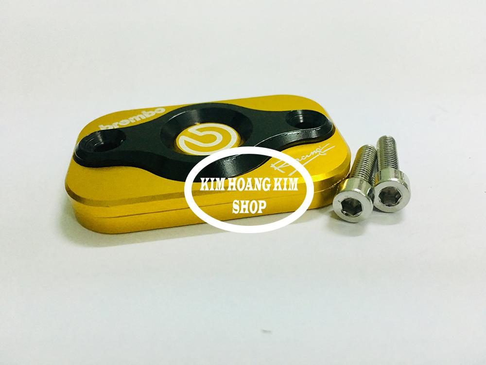 Nắp trang trí bình dầu 2 lỗ ngang Racing (màu Vàng)