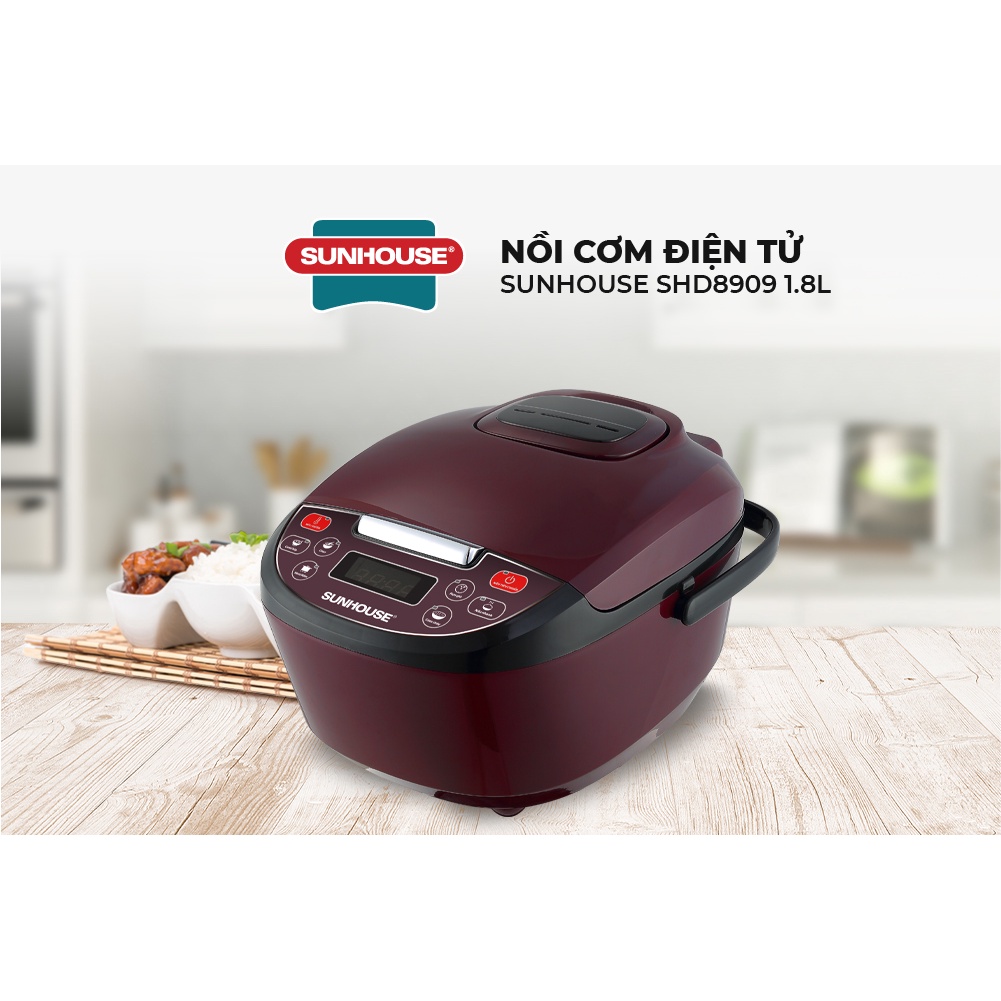 Nồi cơm điện tử SUNHOUSE 1.8L SHD8909