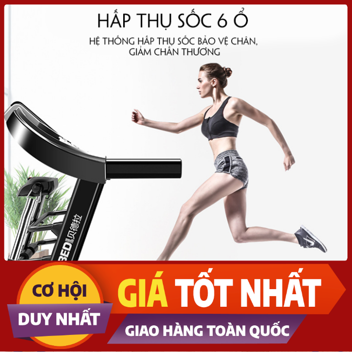 (Giá Tốt Nhất) - Máy chạy bộ điện đa năng 12km gấp gọn kèm máy đánh bụng loa nghe nhạc - Máy chạy bộ tại nhà cao cấp giá rẻ