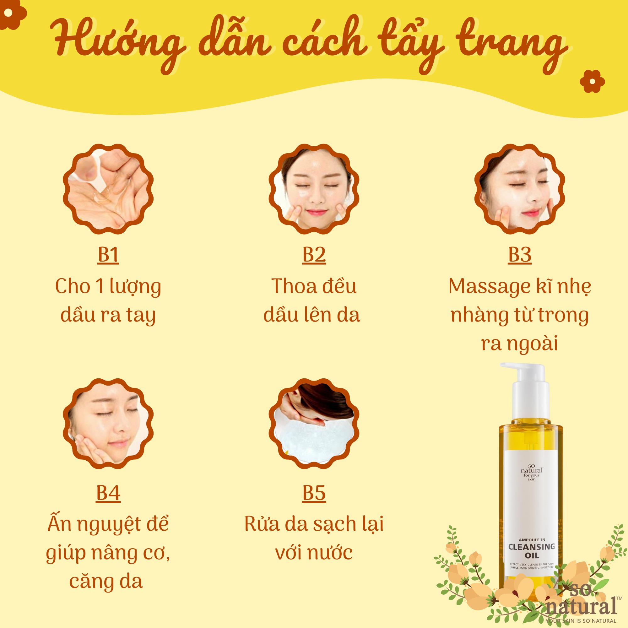 Dầu tẩy trang Cleansing Oil So Natural