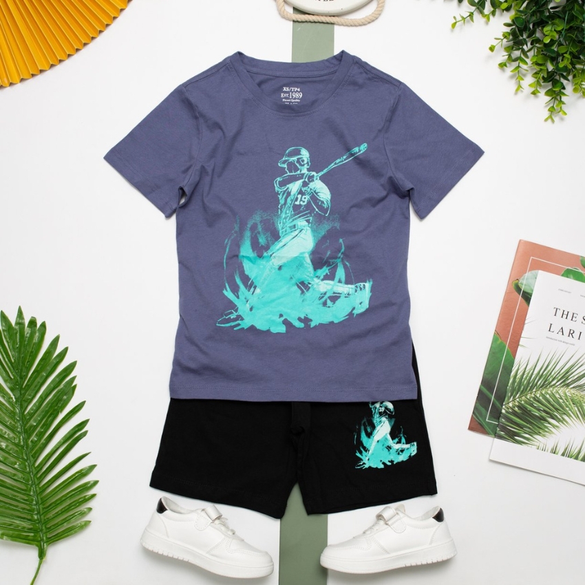 Đồ bộ bé trai, bộ thun bé trai chất cotton, nhiều màu, size đại 4-14 tuổi - SUNKIDS