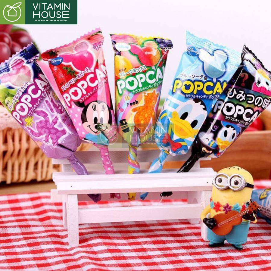 Combo 5 Kẹo mút Popcan Glico Mickey Nhật [Vitamin House]