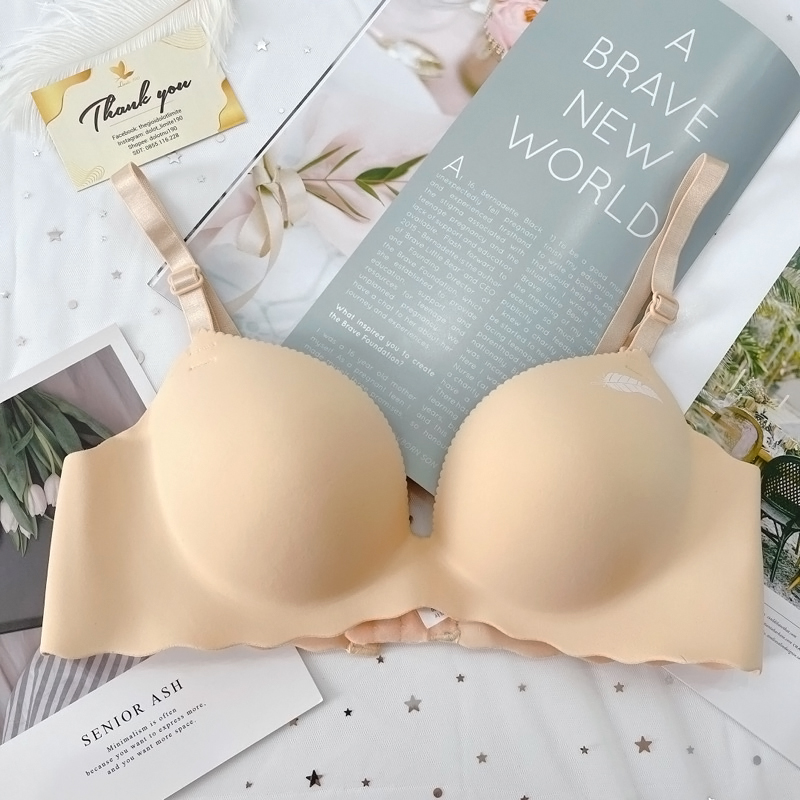 Áo lót nâng ngực cao su non lông vũ sang xịn mịn đệm bàn tay 3cm - fs - KAShop