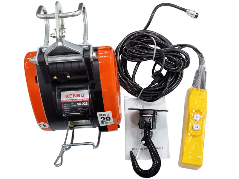 [HCM]Tời nhanh KENBO SK300 30m 220v (Tời móc tời trái tim dây cáp dài 30m)