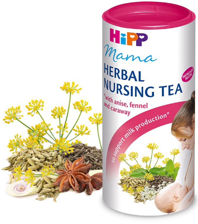Trà cốm lợi sữa HiPP Mama Herbal Nursing Tea dành cho mẹ sau sinh giúp bồi