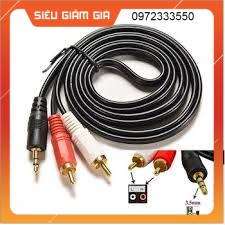 Dây loa 1 ra 2 dài 3m đầu cắm 3.5mm