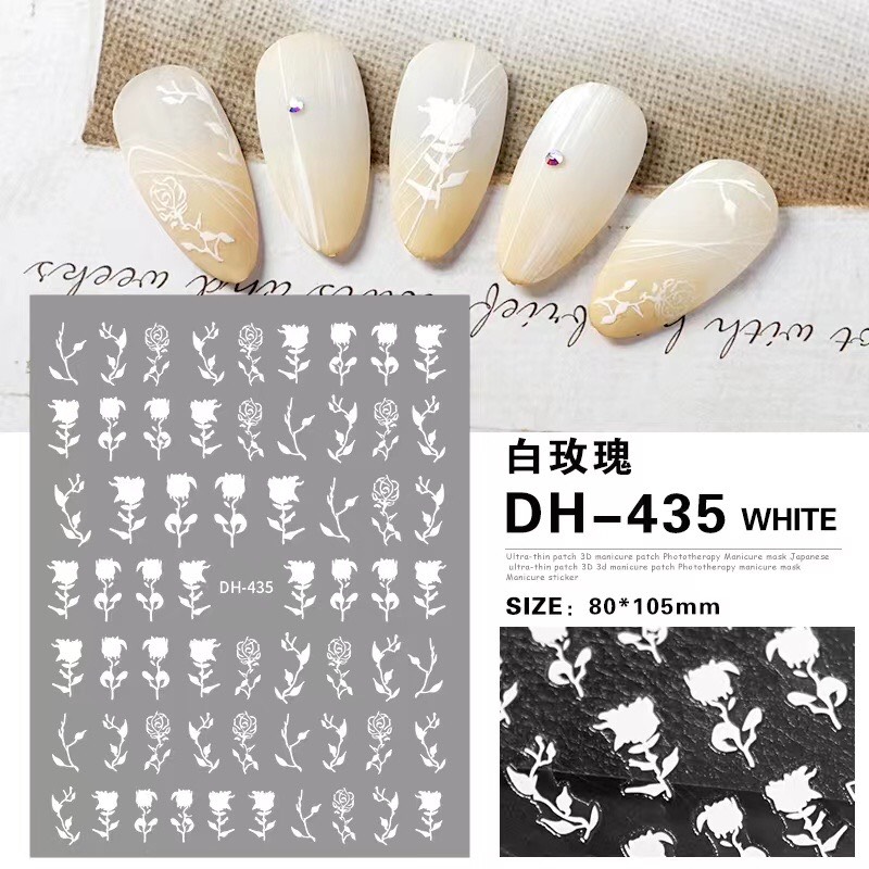 STICKER DÁN MÓNG CHỦ ĐỀ HOA HÓT