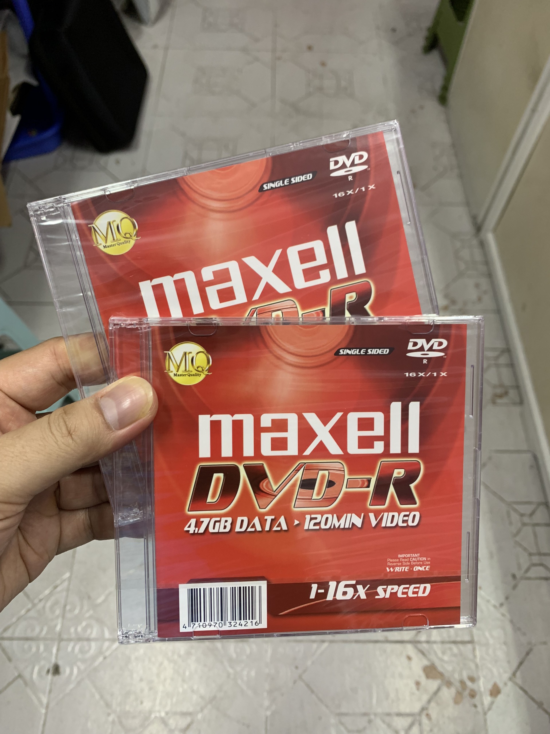 Hộp 10 Đĩa Trắng DVD-R maxell