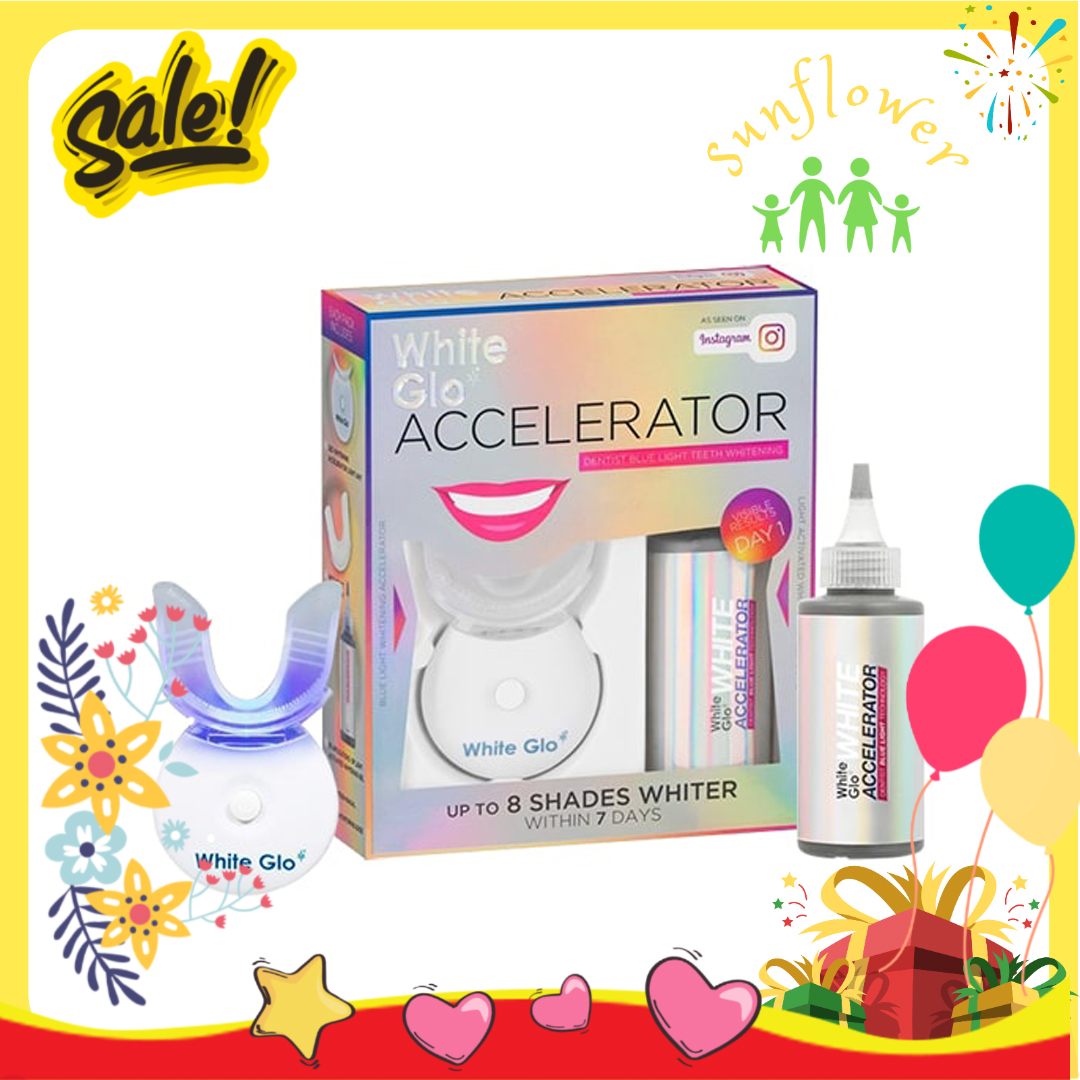 Máy làm trắng răng White Glo Accelerator Blue Light Úc - Shop Sunflower
