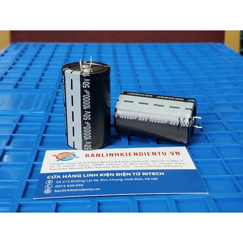 Tụ hóa 50v 10000uf chân cứng kích thước 30x50mm