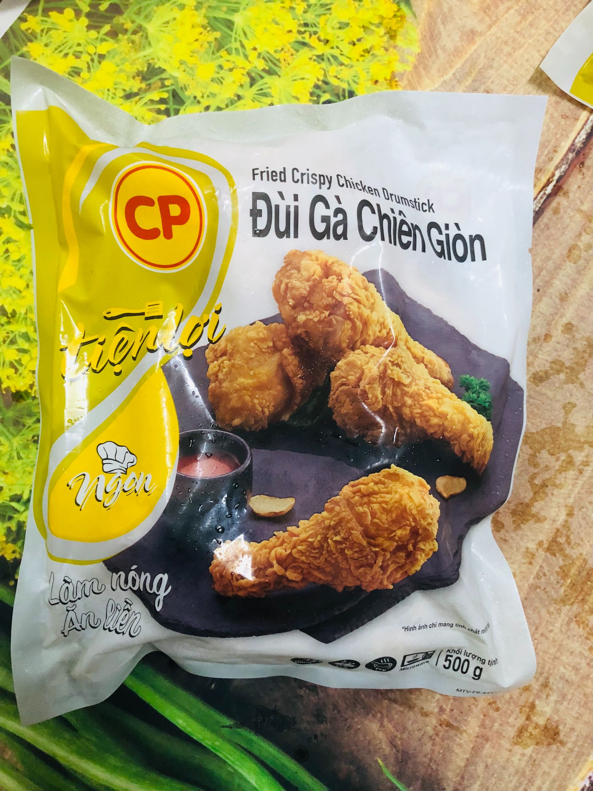combo 4 cái đùi gà giòn CP gói 500g