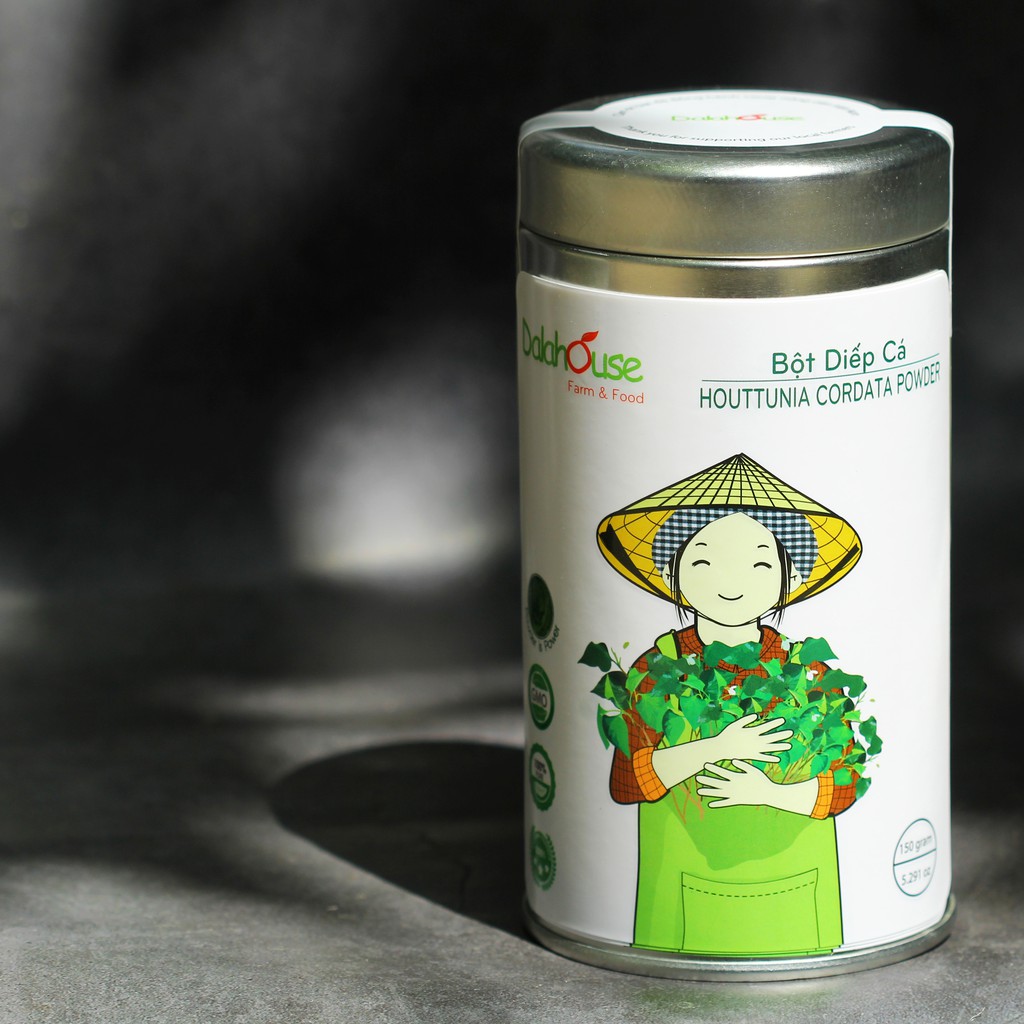 Bột Cỏ Lúa Mì DalaHouse (100% Natural Wheatgrass Powder) lon thiếc  150 gram