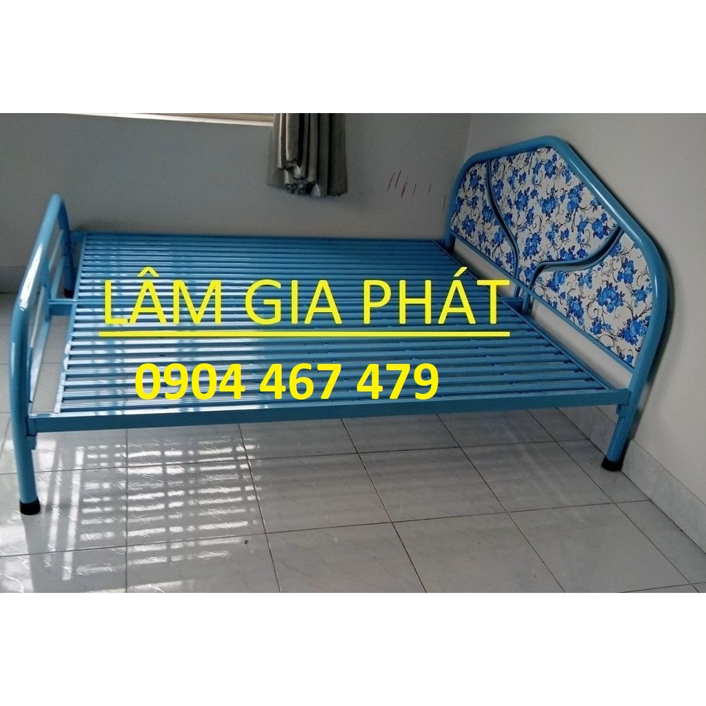 [HCM]Giường Sắt Ngang 1M6 - Ống Tròn