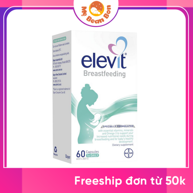Vitamin tổng hợp Elevit bú Breastfeeding, Úc (60v) cho phụ nữ sau sinh cao cấp