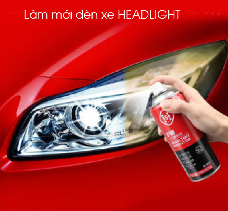 Set Xịt làm mới đèn xe 200ml D061