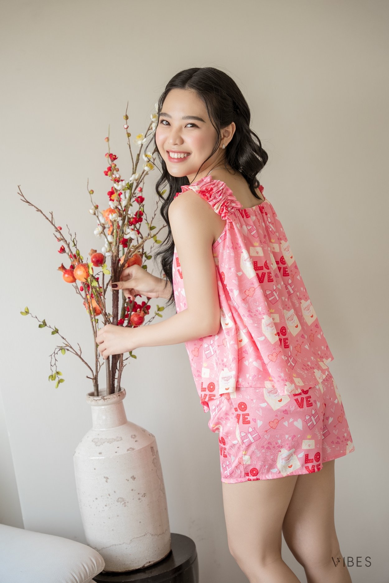 VIBES Đồ bộ 2 dây bản to Lovely Straps Set