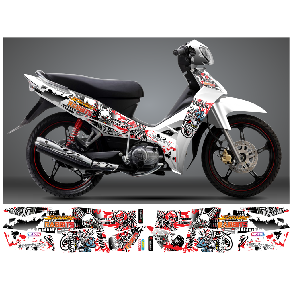 Tem Rời SIRIUS 110 & 50 thỏ RABBIT 892328 (Tem Chế 3 Lớp Chống Phai Màu)