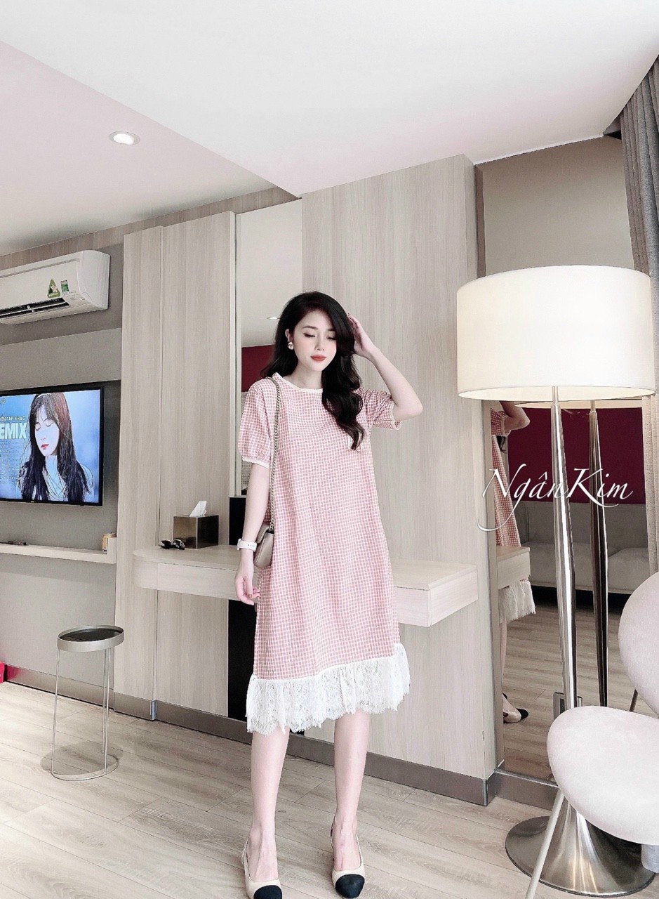 đầm bầu suông, đầm bầu giá rẻ, đẹp