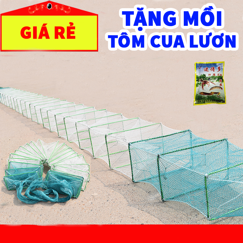 Lồng bát quái 29 khung dài 7m5 a cường + tặng mồi tôm,cua,lươn