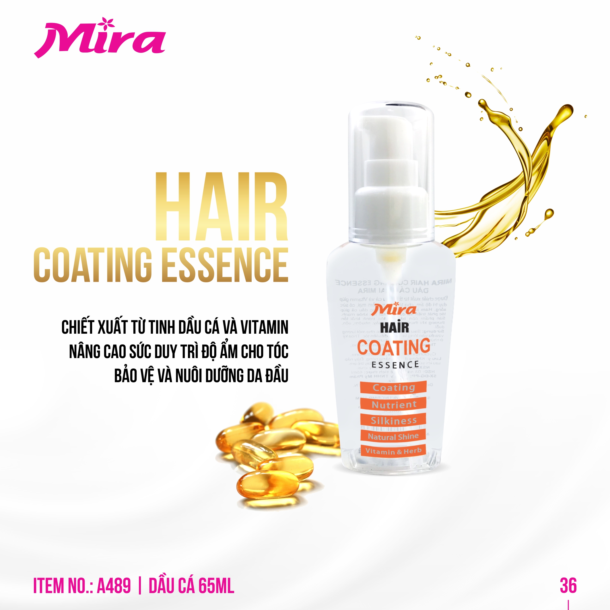 Tinh dầu dưỡng tóc mira hair coating essence hàn quốc a489