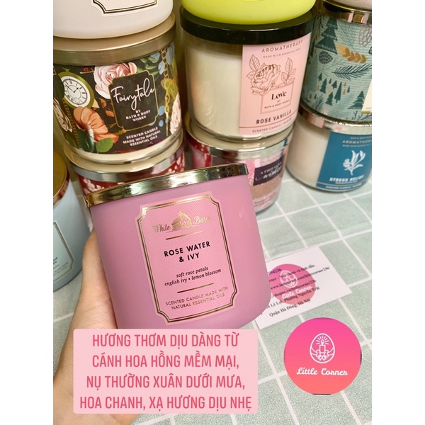 Nến thơm 3 bấc BATH AND BODY WORKS 411g - WHITE BARN