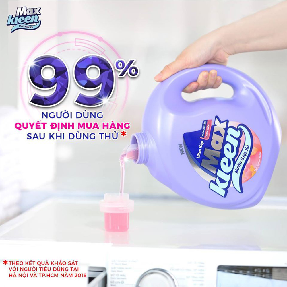 Combo 2 Túi Nước Giặt Xả MaxKleen 3.8kg