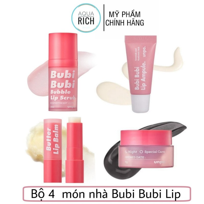Gel Tẩy Tế Bào Chết Sủi Bọt Thải Độc Môi Bubi Bubi Lip 12ml giá rẻ
