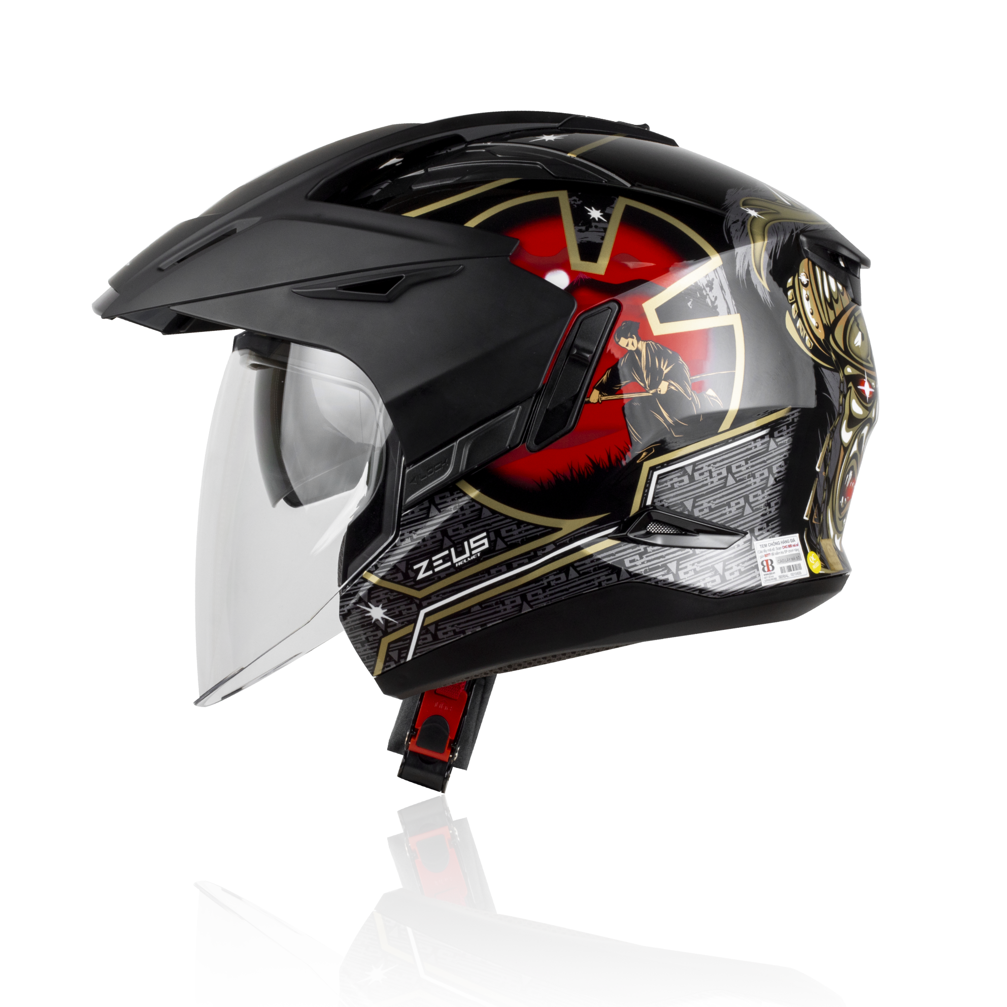 ZEUS 613B - Màu Black Samurai - Mũ bảo hiểm