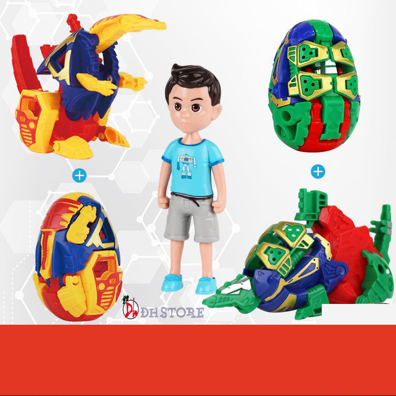Đồ chơi trứng khủng long biến hình robot cho bé