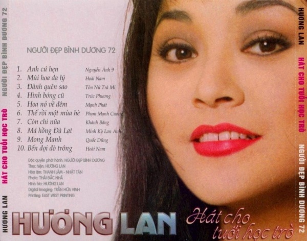 Bộ 5 đĩa CD nhạc tiếng hát Hương Lan 8(phôi đĩa nhật)