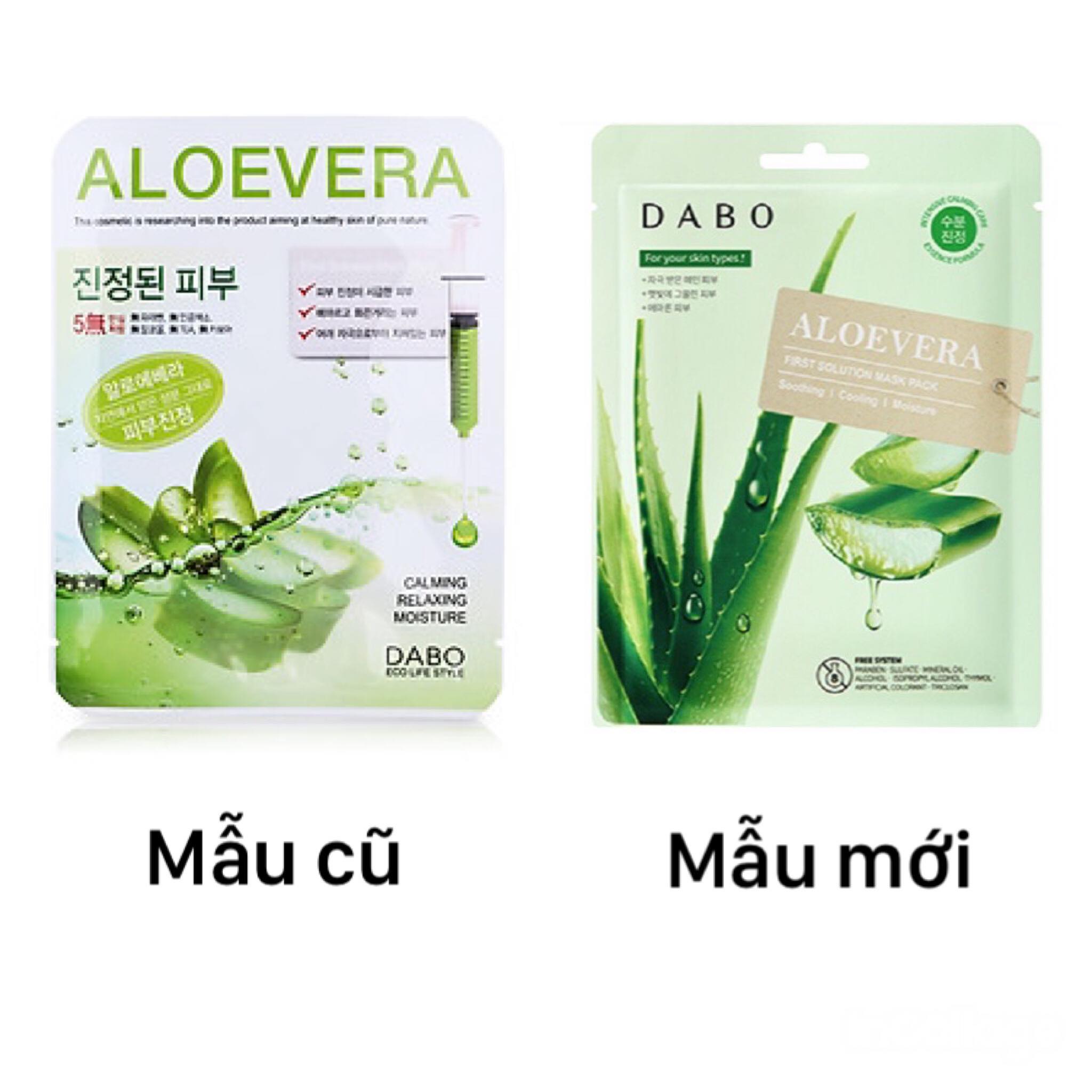 [HCM]Combo 10 Miếng Mặt Nạ Lô Hội Dabo Aloe Vera First Solution Mask Pack
