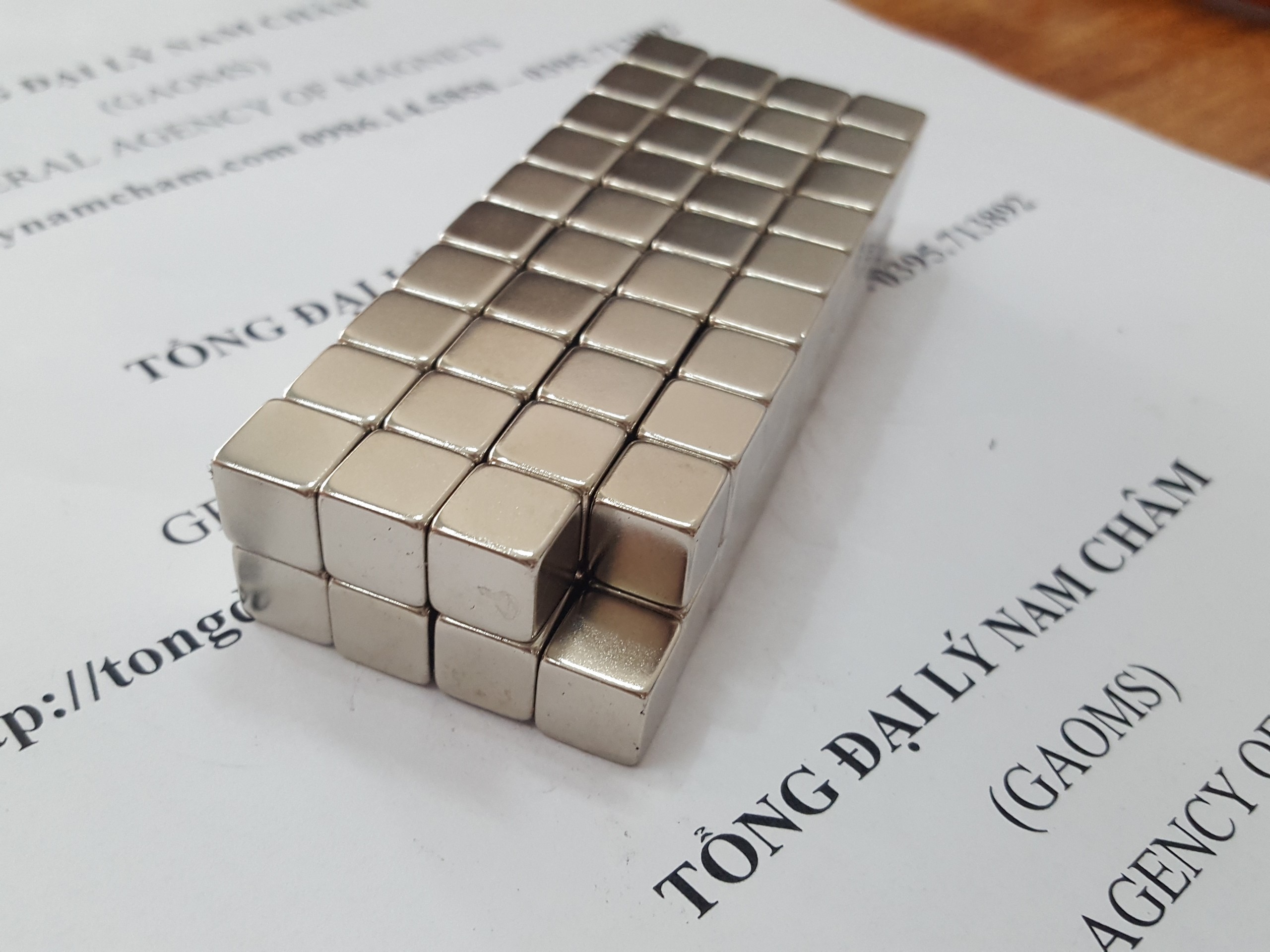 5 viên nam châm vuông 10x10x10mm